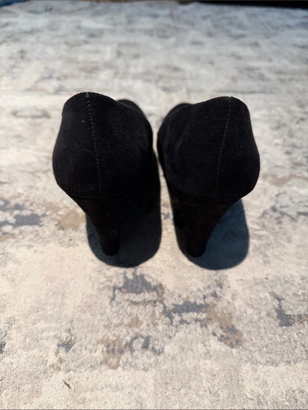 Merona Black Suede Wedge Pumps